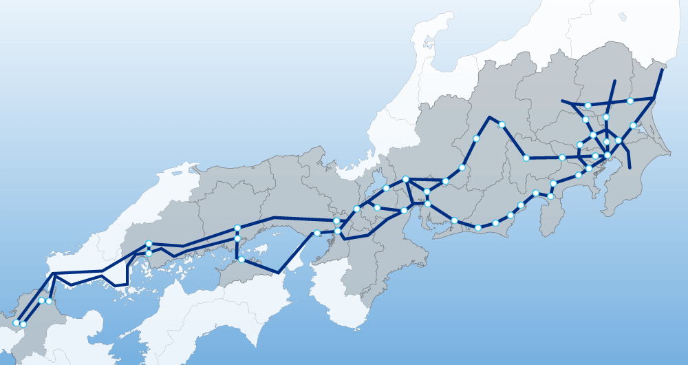 図：光ファイバネットワーク